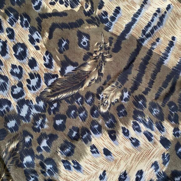 Active Studio Vintage Camo Pattern Jacket Size Extra Large Zip Front Elastic Hem - Picture 3 of 10